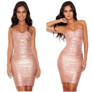 NWT House Of CB Bandage Bustier Bodycon Dress
